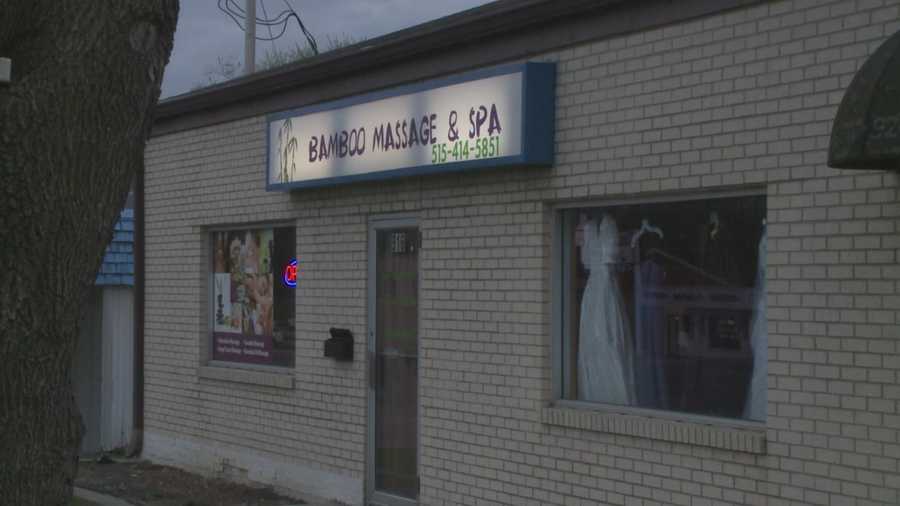 Fire officials said they believe women working at a local massage parlor are living inside the business.