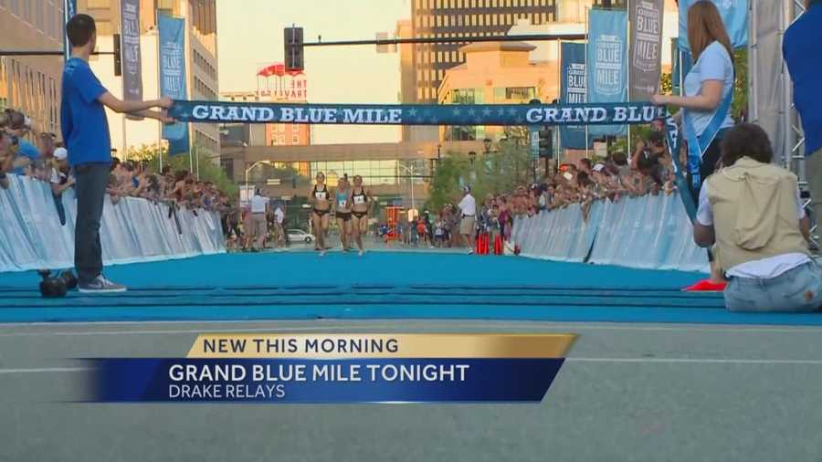 The streets downtown will be blocked off tonight, as thousands of runners kick off the Drake Relays.