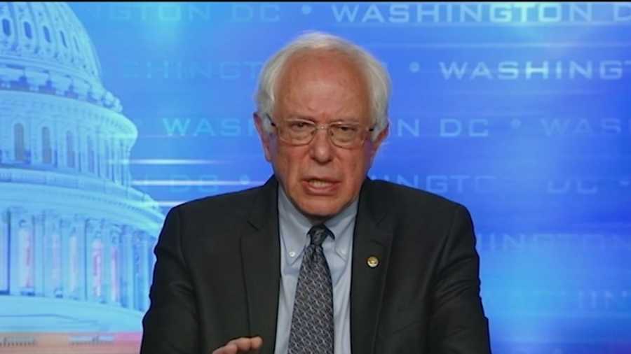 Sen. Bernie Sanders says his No. 1 issue is the role of money in Washington.