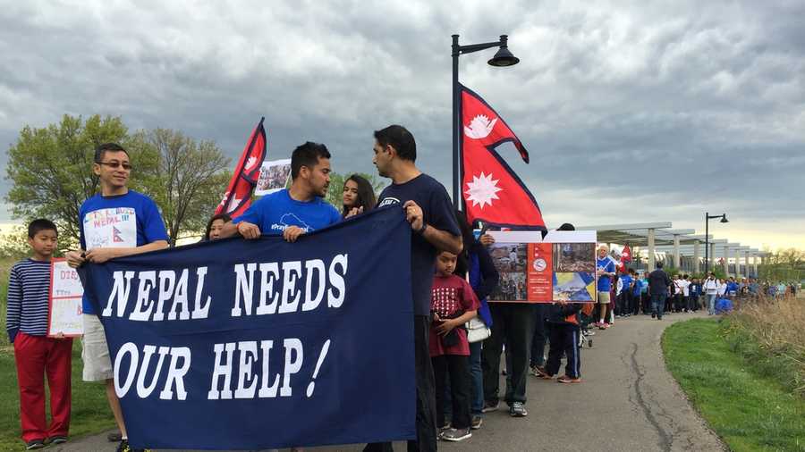 Hundreds of Nepalese in Iowa walked Saturday afternoon to raise awareness about the earthquake-caused devastation in Nepal.