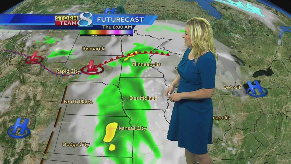 Next rain chances arrive Thursday