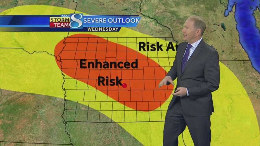 Weather forecast for central Iowa.