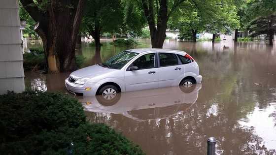 Flooding in Clive