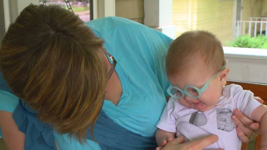 A child born with a rare condition making him blind is getting his first look at life after a cornea transplant.