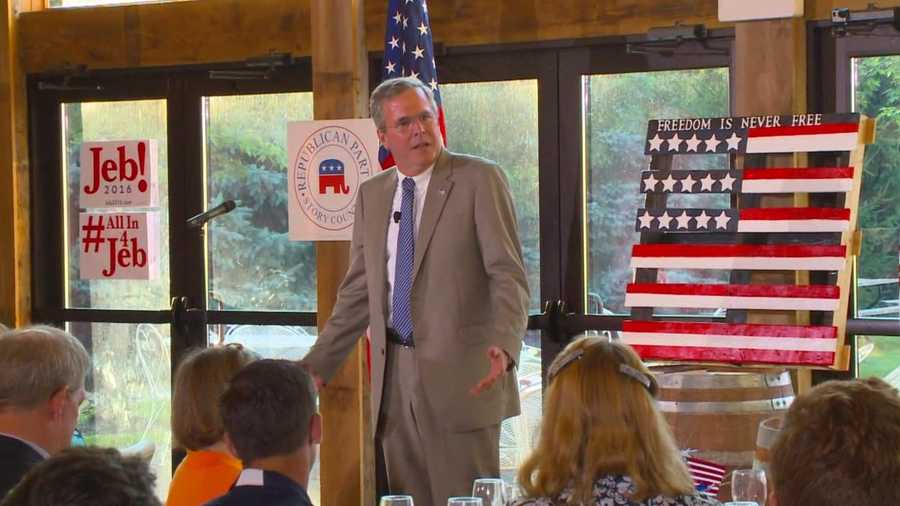 Jeb Bush is the fifth GOP presidential hopeful this year to speak at a Story County GOP event.