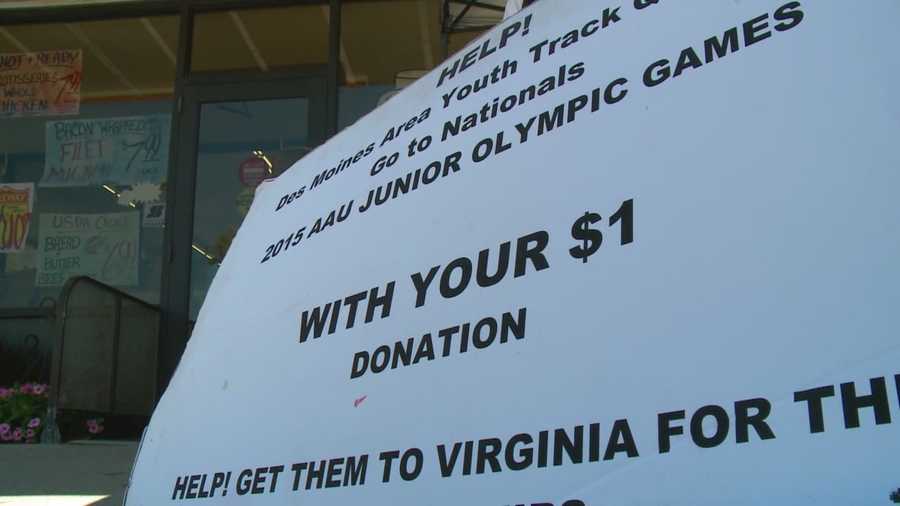 The Des Moines Area Youth Track Club is raising funds to compete in the AAU Junior Olympics held in Norfolk, Va.