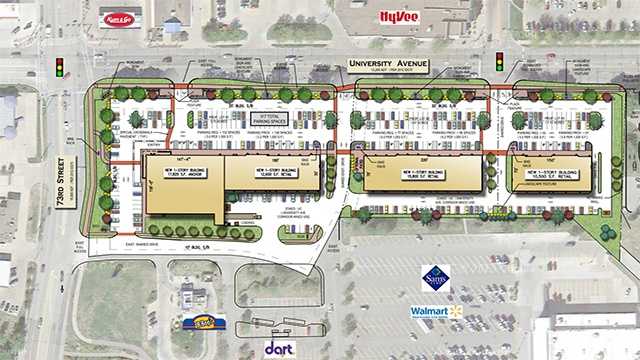 Apple Valley Shopping Center plan in Windsor Heights