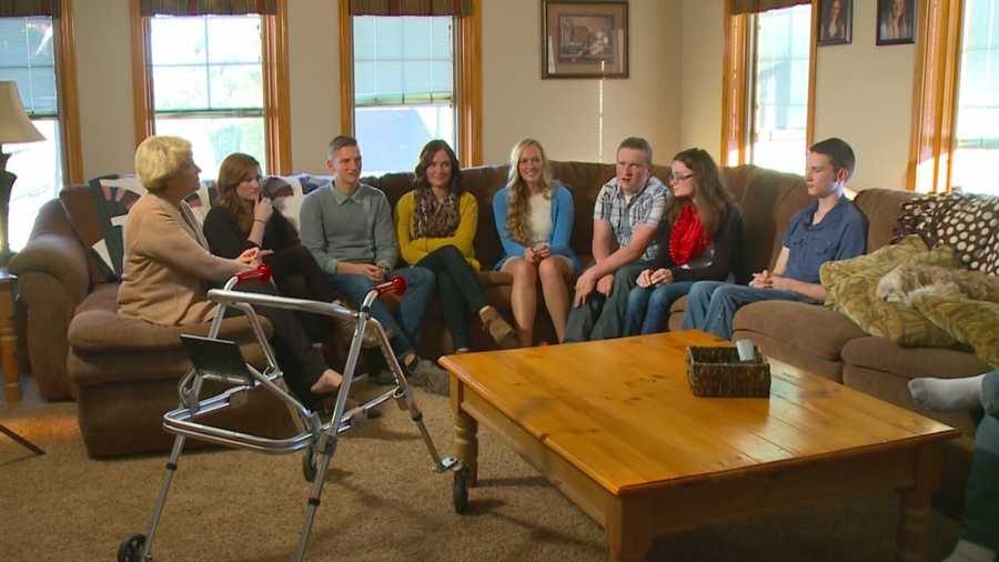 The McCaughey family of Carlisle, Iowa, had septuplets, and now the family is about to face an empty nest.