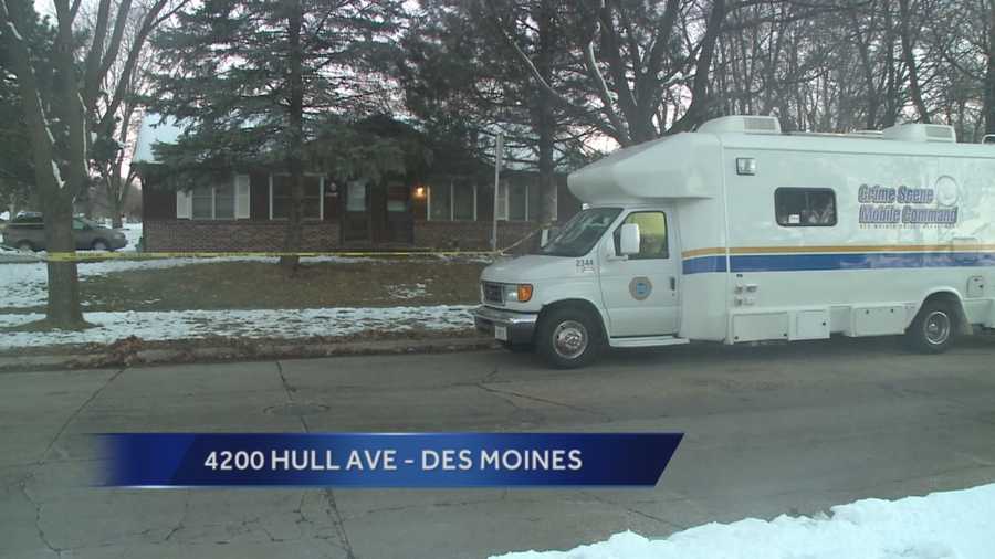 Des Moines police said a man is the suspect in the shooting death of his wife and daughter.