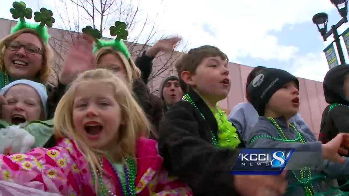 St. Patrick's Day parade in downtown Des Moines