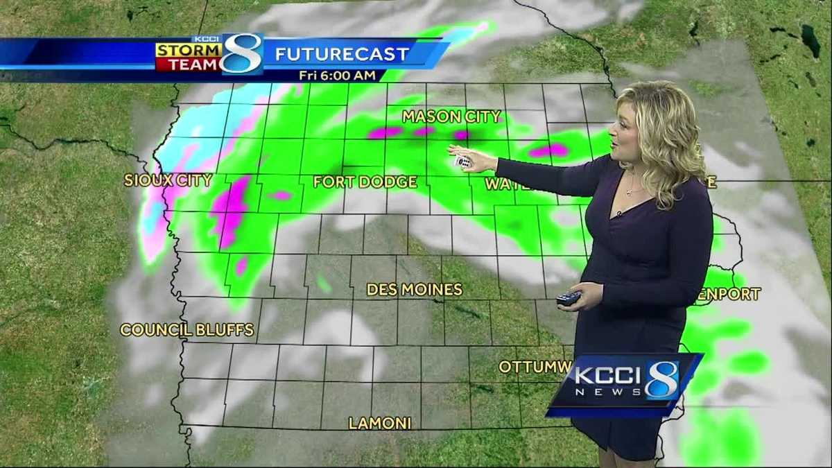 Light rain, temperature roller coaster ahead