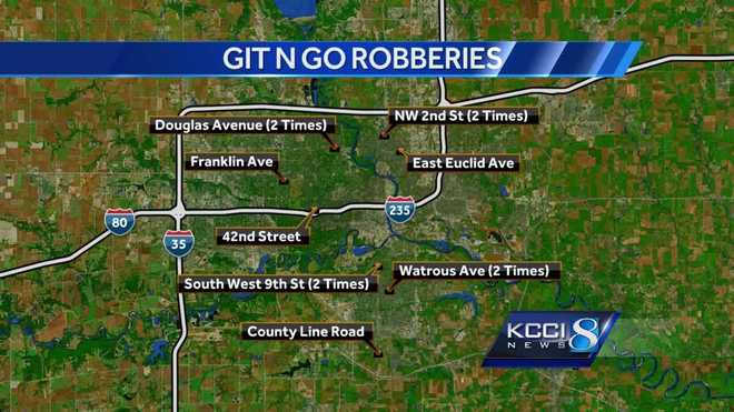 Twelfth incident added to string of Git-N-Go robberies