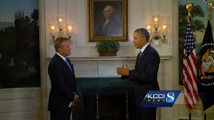 KCCI Anchor Steve Karlin was at the White House on Monday to interview President Barack Obama.