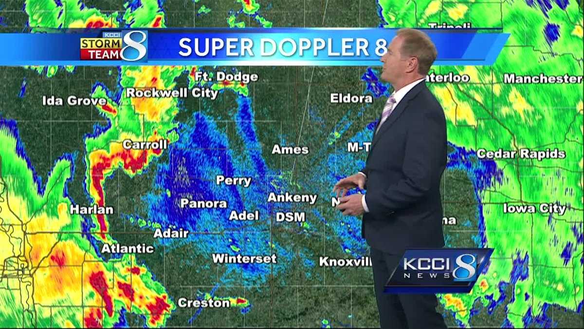 Severe weather tracking across Iowa