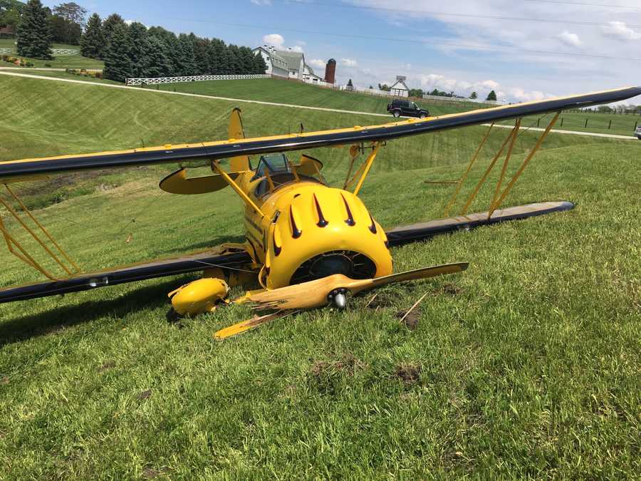 PHOTOS: Biplane crash in West Des Moines