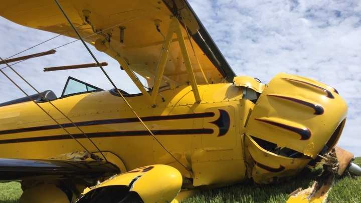 PHOTOS: Biplane crash in West Des Moines