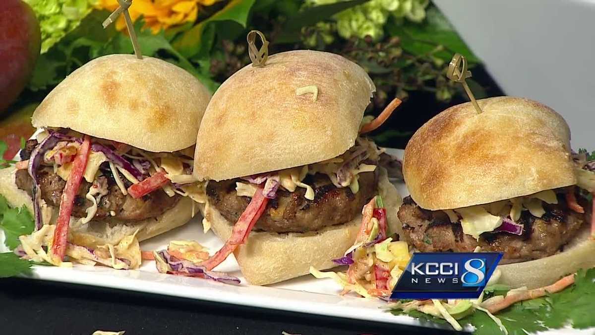 Get Cooking Jerk Turkey Burgers with Mango Chutney Slaw