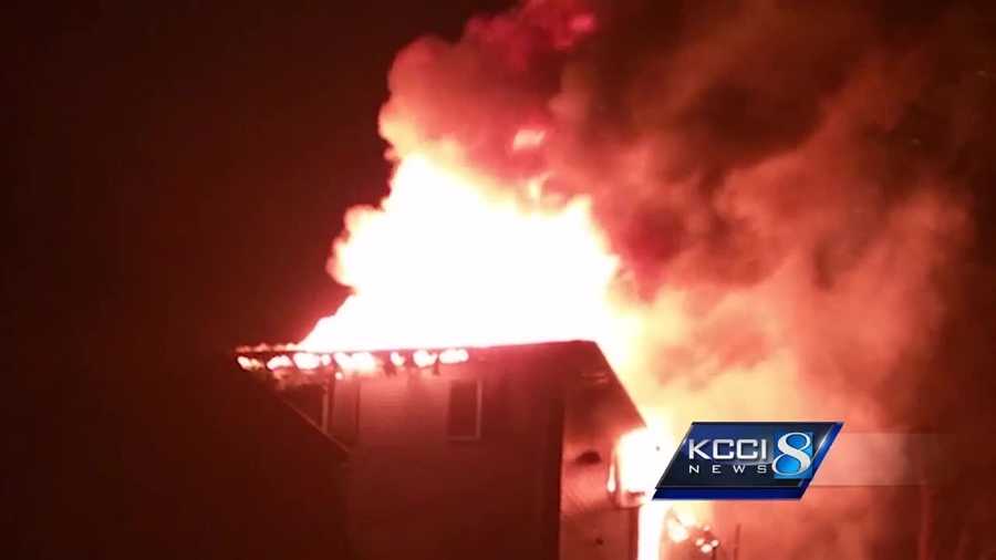 Fire crews in Ames are credited with rescuing several residents from an apartment fire early Monday morning.