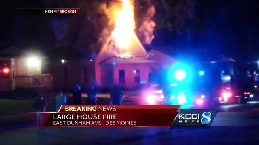 Authorities are investigating an overnight fire at a home in Des Moines.