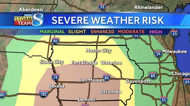 Iowa part of enhanced storm risk area
