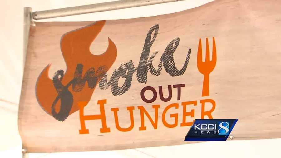 Hundreds attended the inaugural Smoke Out Hunger event – an effort to help starving Iowans.