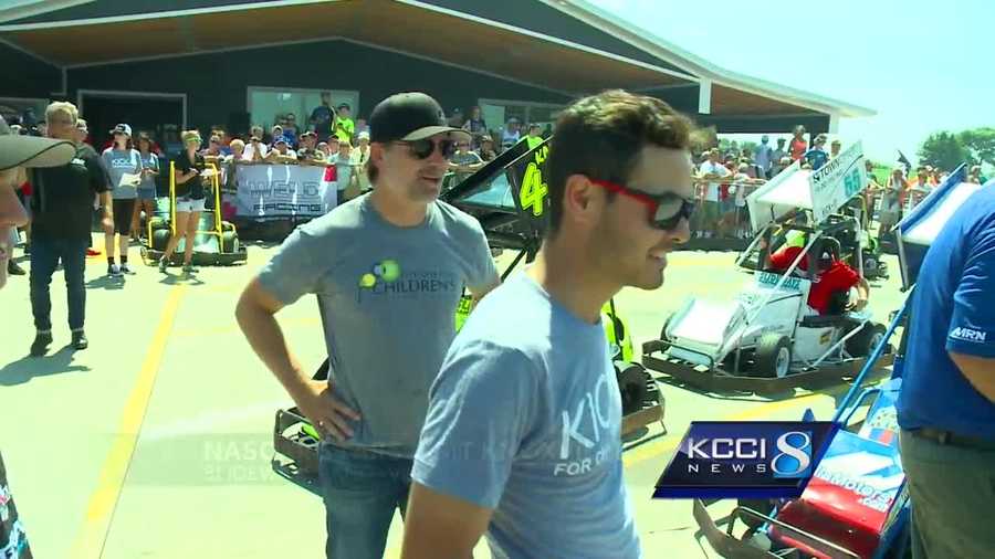 Jeff Gordon brought his buddies to raise money for cancer.