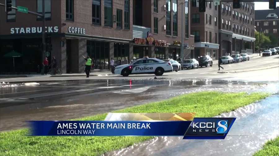A massive Ames water main break made a huge mess in Campustown Sunday afternoon.