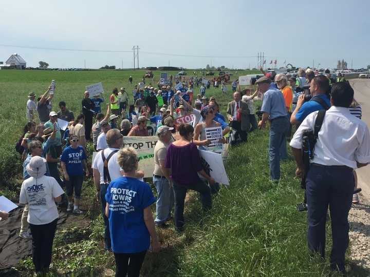 PHOTOS Bakken pipeline protest in Pilot Mound