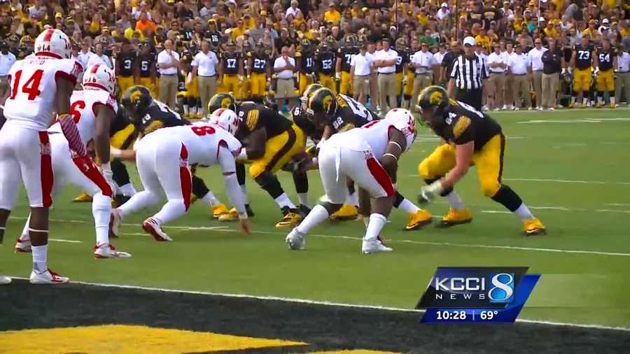 Iowa took control early and extended its Kinnick winning streak.