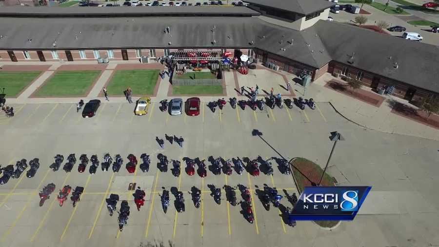 Nearly 140 motorcycles rode into Doc's Lounge in Johnston for a memorial ride in honor of a local family devastated from a motorcycle crash this summer.