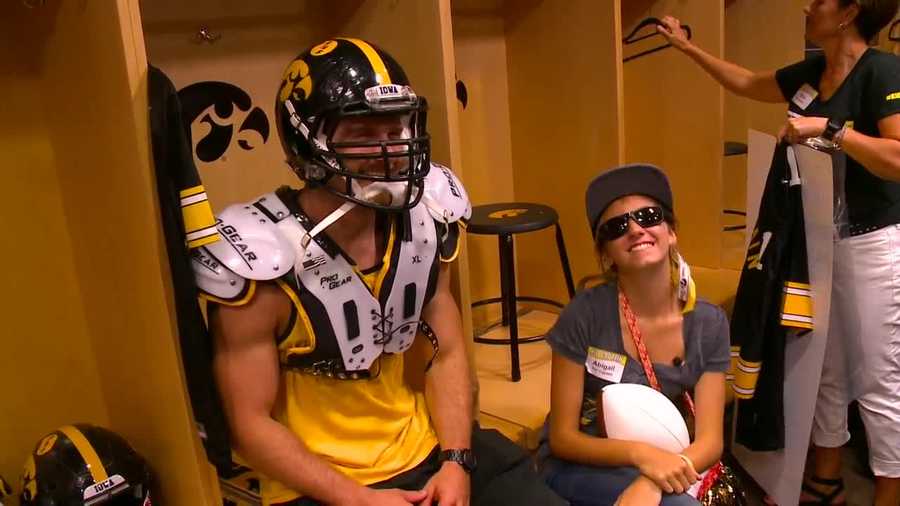 KCCI's Eric Hanson takes us in, under and around Kinnick Stadium with some kids who scored a well-deserved all-access pass.