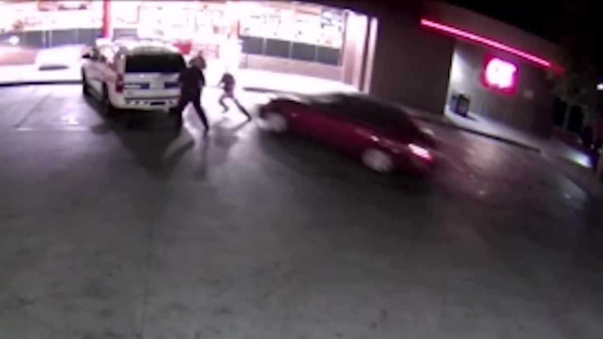 Video Shows Moment Driver Slams Into Police Officers