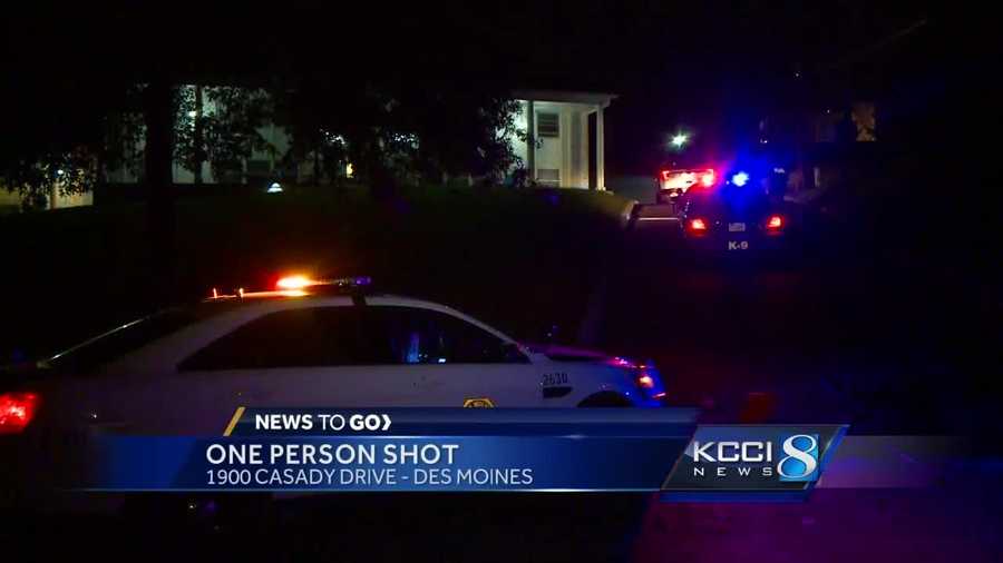 One person was injured Tuesday in a shooting in Des Moines, police said.