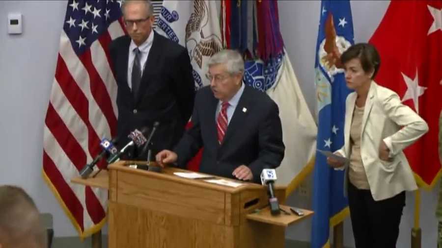 Governor Terry Branstad address growing concerns regarding flooding in Iowa.