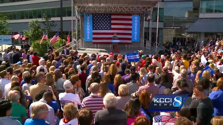 Hillary Clinton kicked off early voting in Iowa on Thursday with a major effort to boost support in the battleground state.