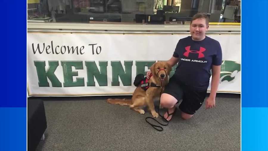 A Cedar Rapids teenager is feeling lost without his service dog.