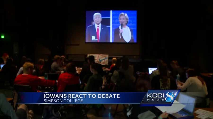 While the atmosphere was mostly calm and respectful, at moments there were cheers and boos throughout the debate.