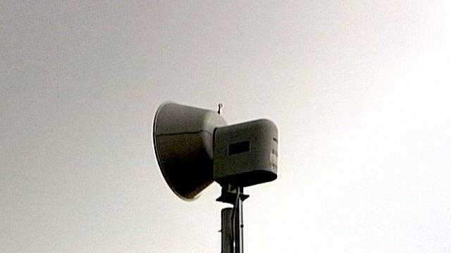 Lightning fries town's emergency warning siren