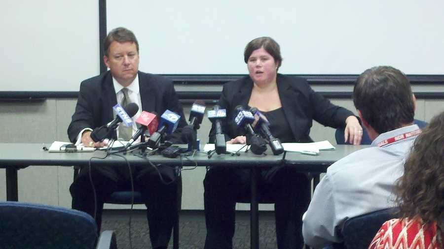 Finance officials explain $2 billion in discrepancies at a news conference Friday (Aug. 3, 2012).