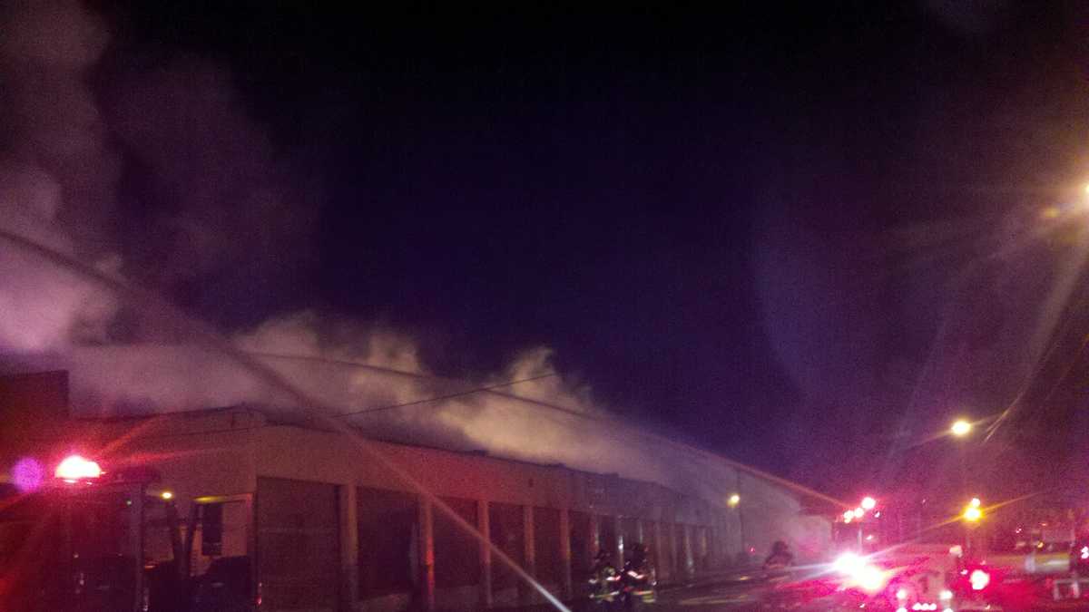 Photos from the field: Warehouse fire near downtown