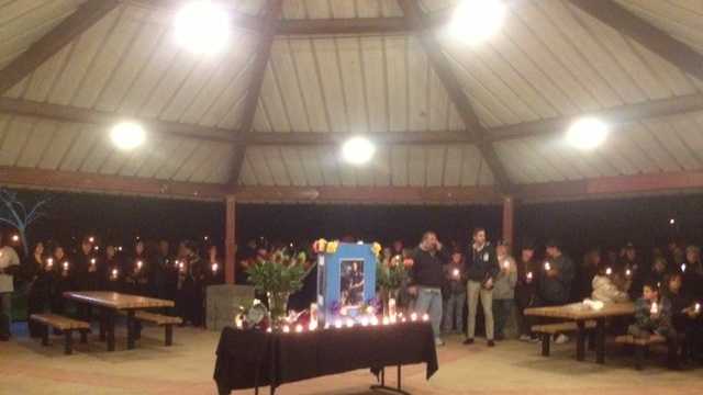 A vigil was held in Sacramento County on Wednesday for slain Officer Kevin Tonn, who was 35 when he was killed on the job earlier this week in Galt (Jan. 16, 2013).