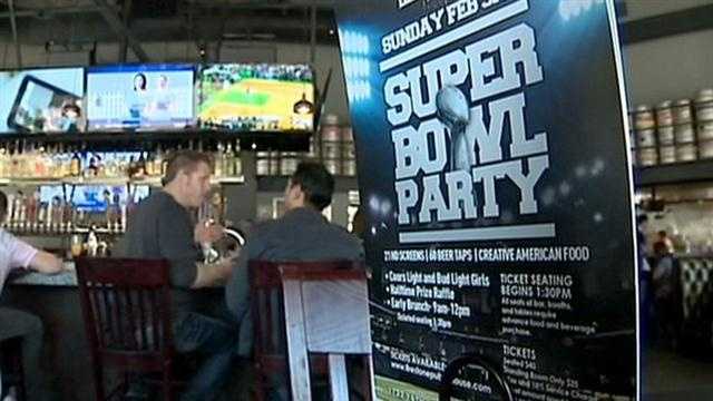 Popular sports bars and take-and-bake pizza businesses are gearing up for Super Bowl Sunday.