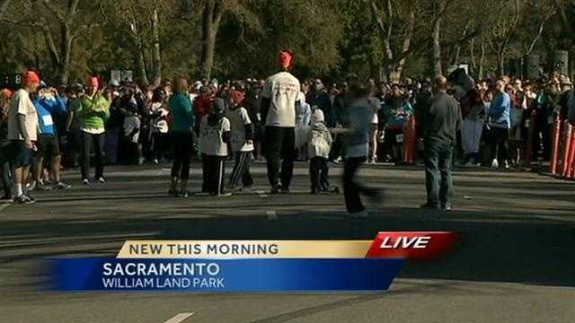Thousands participated in the Donut Dash at Land Park in Sacramento on Saturday.