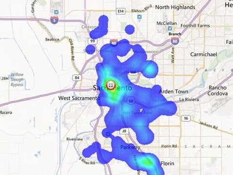 Heat Map Of Sacramento Crime