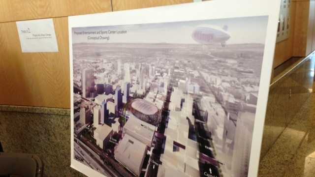 Here's an artist rendering of what the new downtown arena could look like (March 21, 2013).