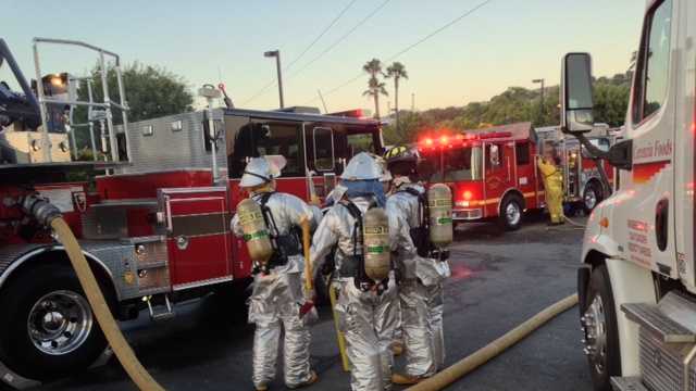 Photos: Grass fire prompts Fairfield motel evacuation