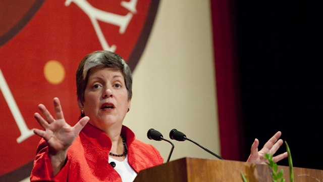 Janet Napolitano spoke at Santa Clara University in 2009 as part of the school's President's Speaker Series.