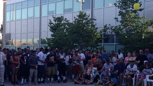 Hundreds pay tribute to young athlete killed in car crash