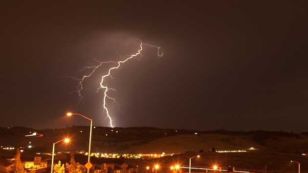 man struck by lightning