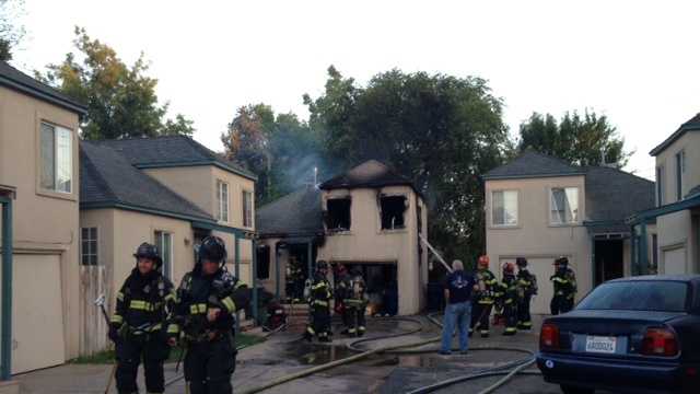 A cigarette that started a mattress fire is to blame for a townhouse fire in Sacramento on Sunday, investigators said.